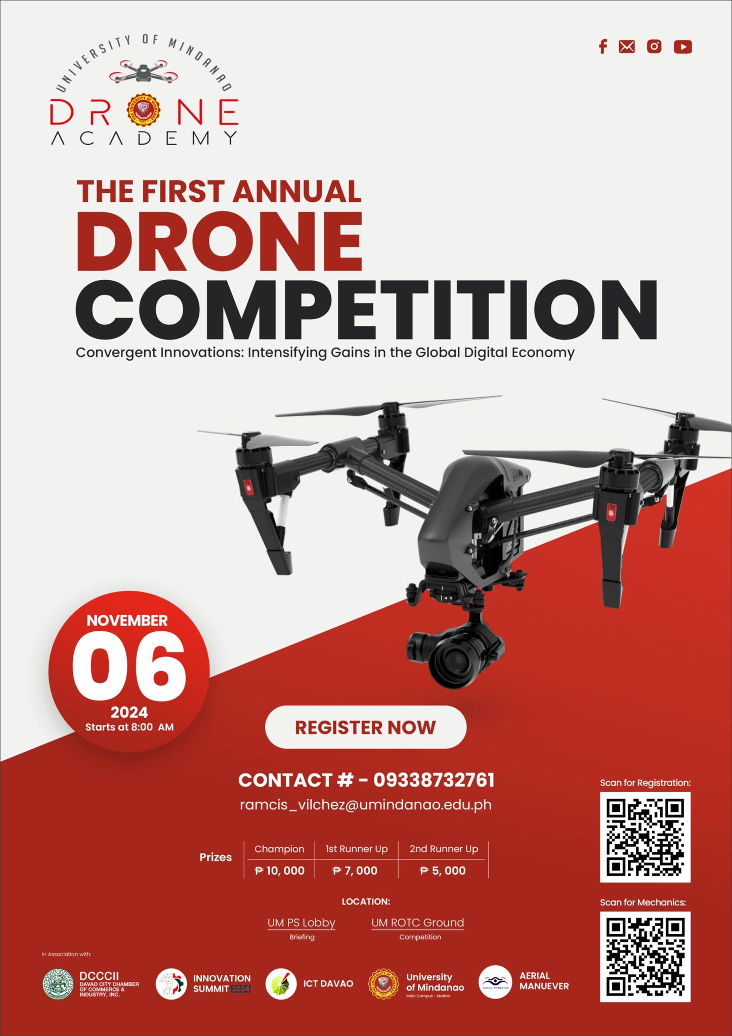 Calling all drone enthusiasts and hobbyists! Join Davao’s 1st Drone Competition!