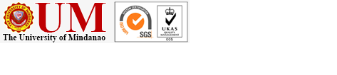 University of Mindanao logo beside SGS ISO logo