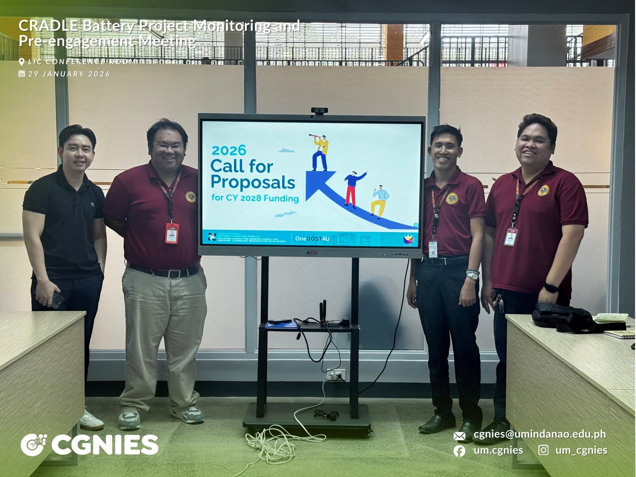 Project Monitoring Successfully Conducted for DOST-GIA CRADLE Project