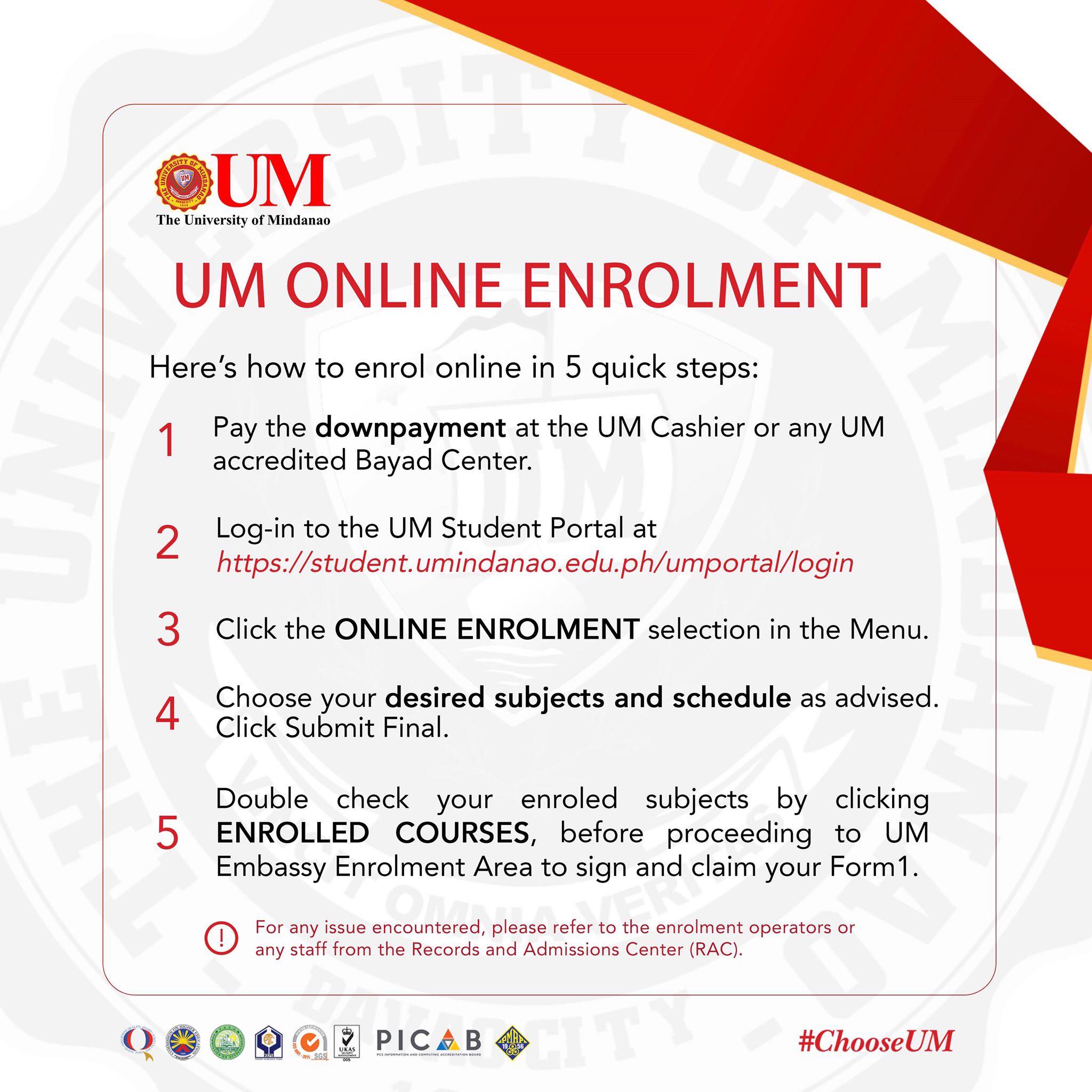 UM launches the Online Enrolment System