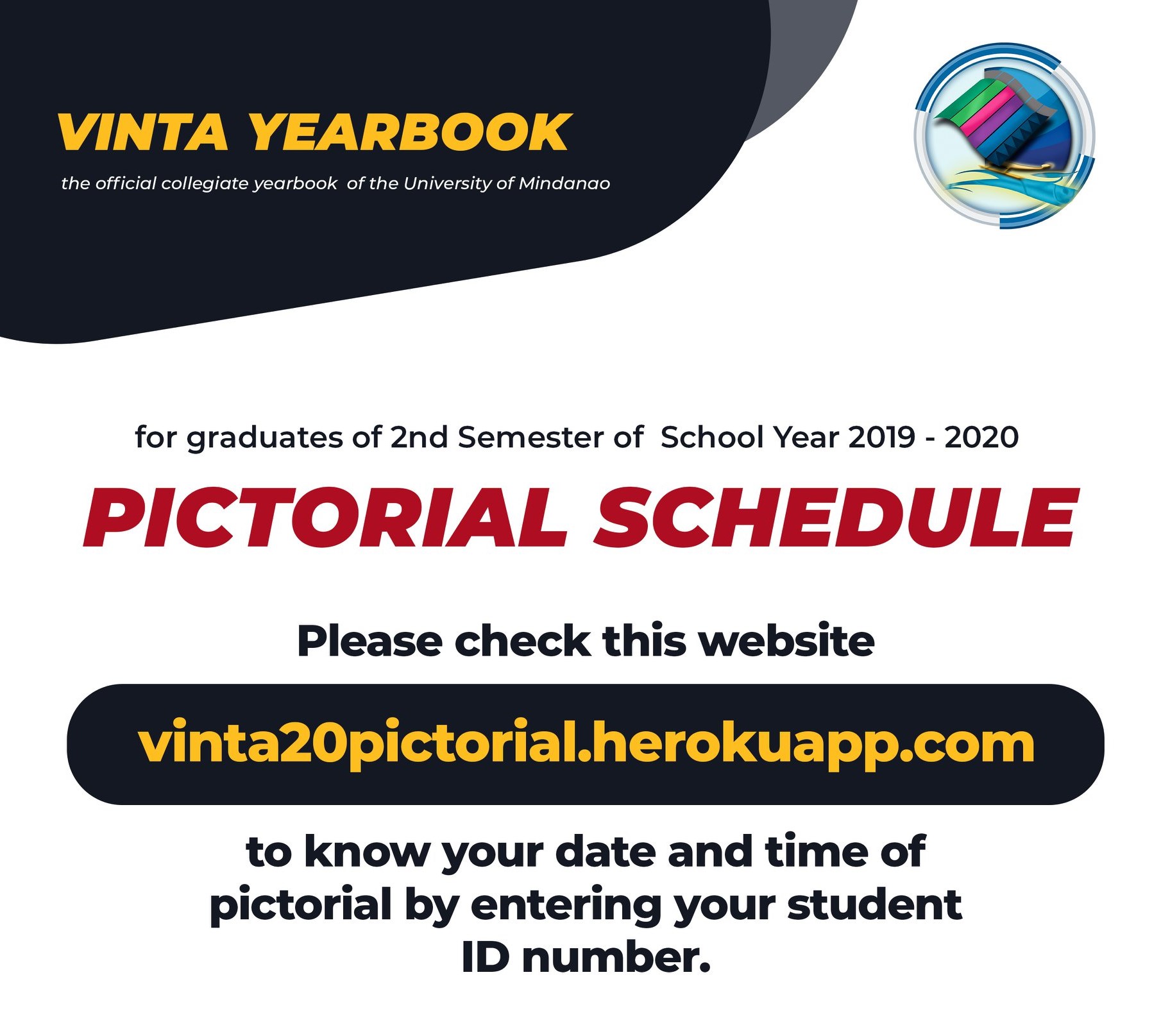 Vinta Yearbook: Pictorial Announcement