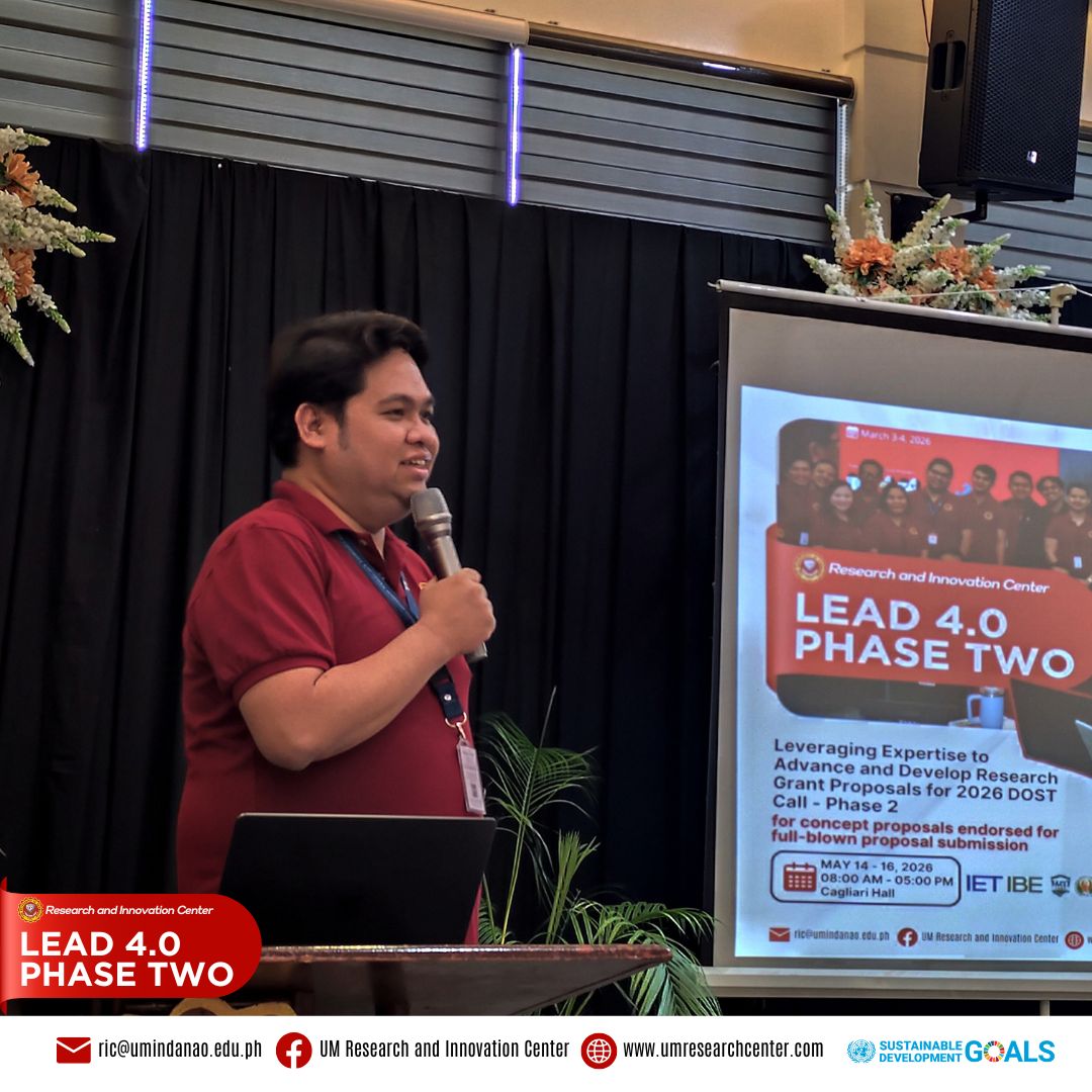 LEAD 4.0 Phase 2 Strengthens Research Excellence: UM Researchers Sharpen Proposal Development and Budget Planning for 2026 DOST Grants