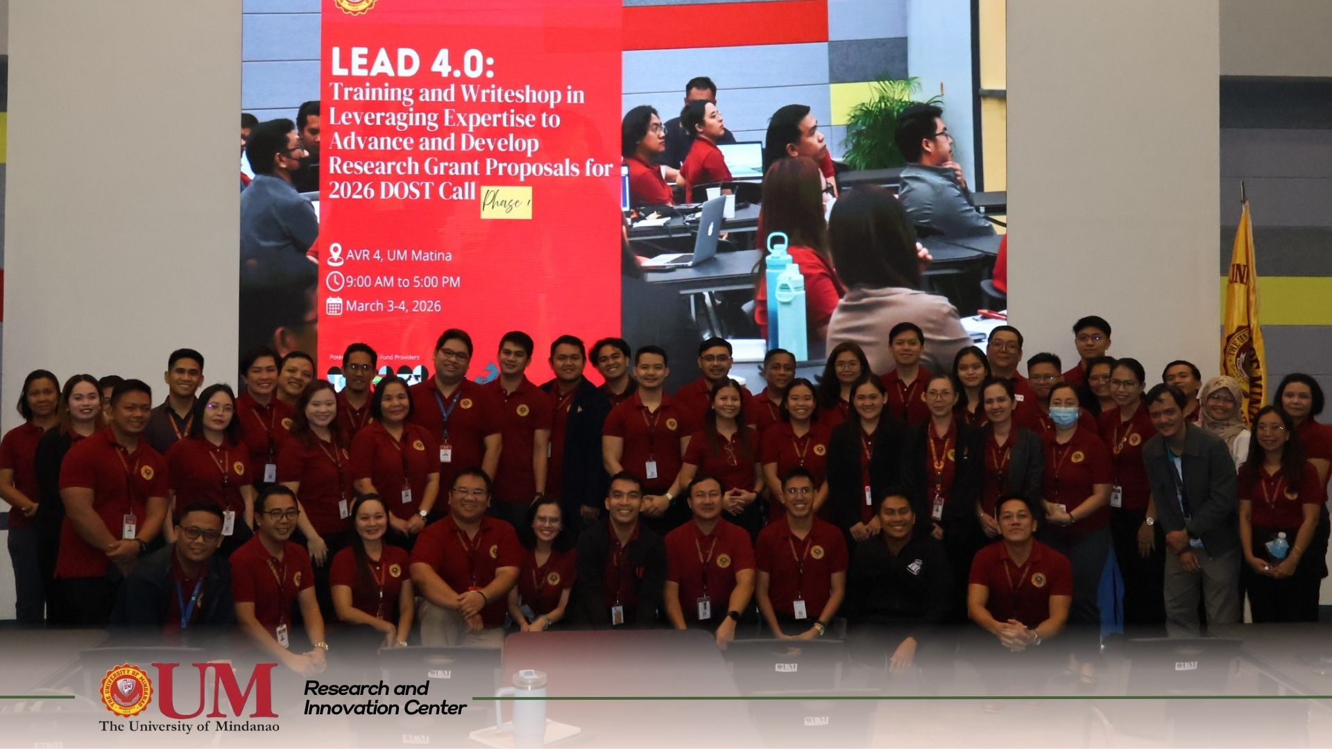 UM Gears Up for LEAD 4.0 Ahead of 2026 DOST Call, Empowers New Project Leaders