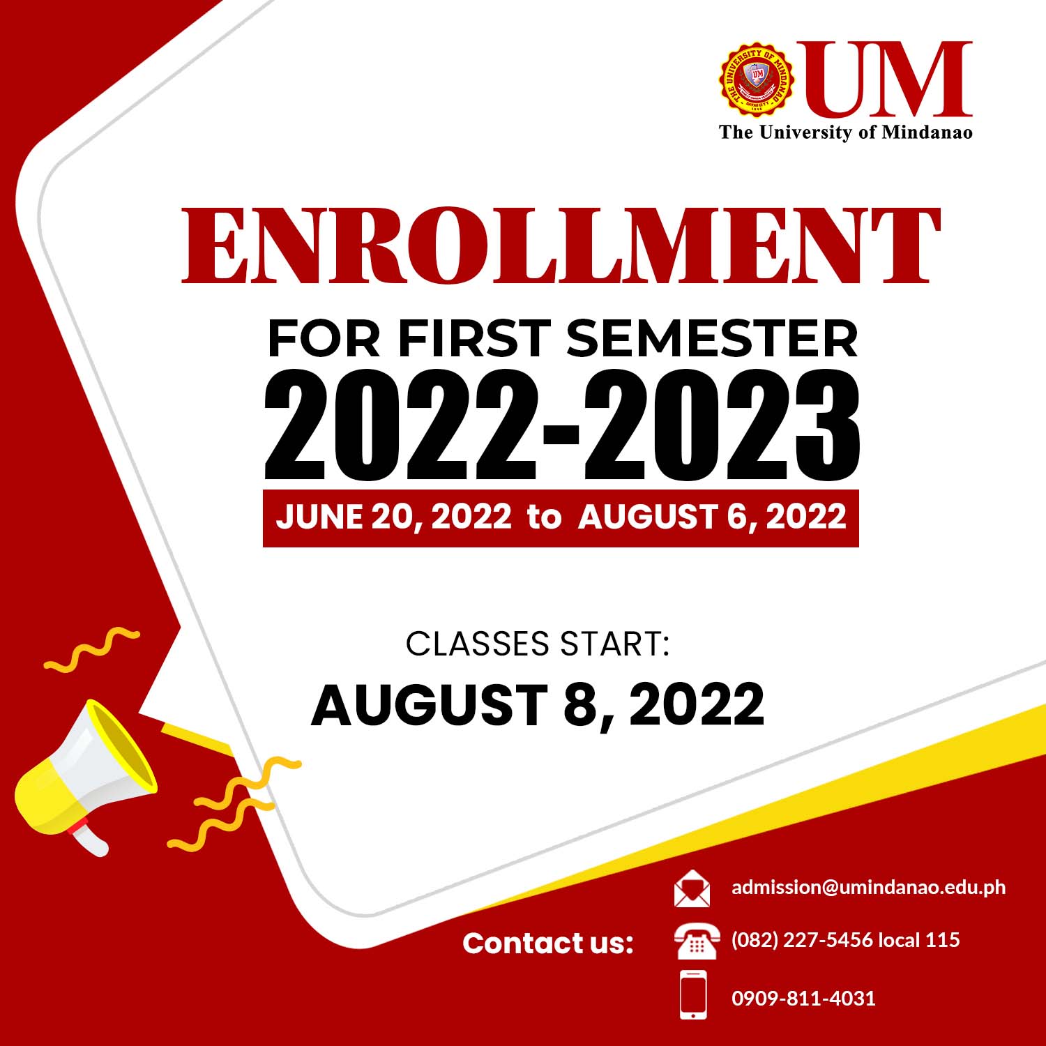 Enrollment for SY 2022- 2023 now open!