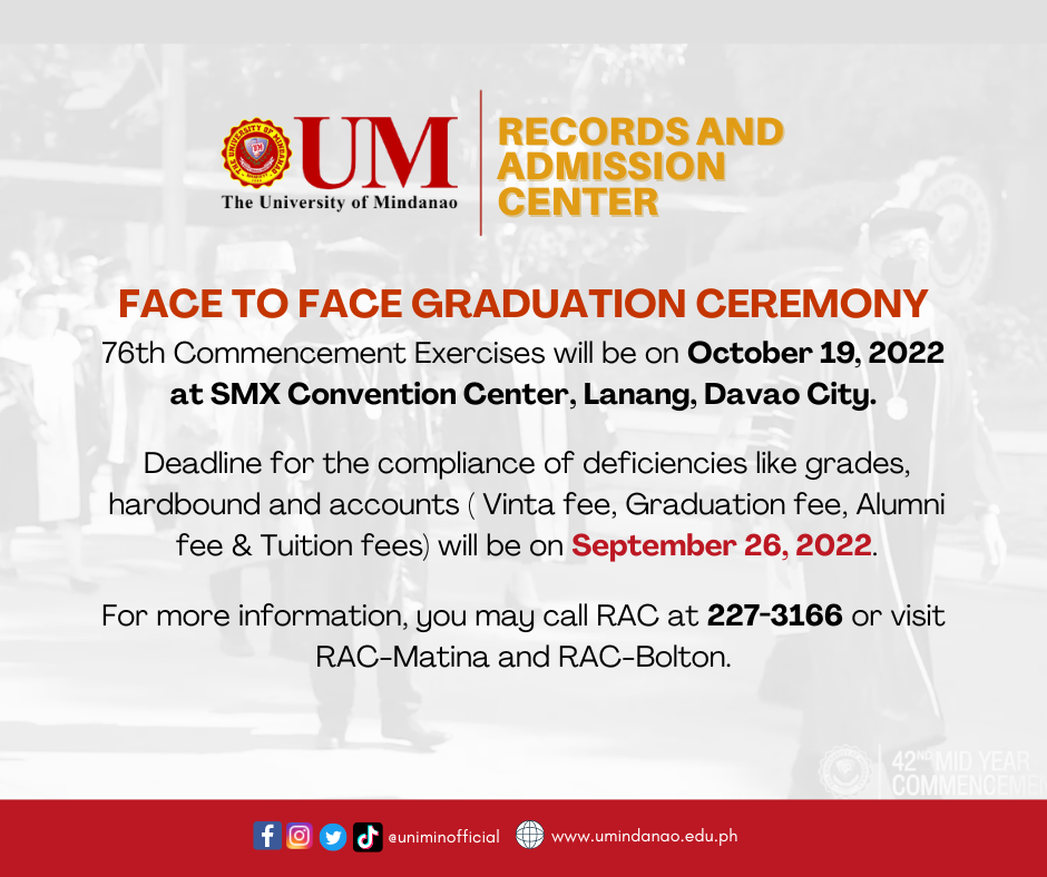 IT'S BACK: Face to Face Graduation Ceremony at SMX Convention Center