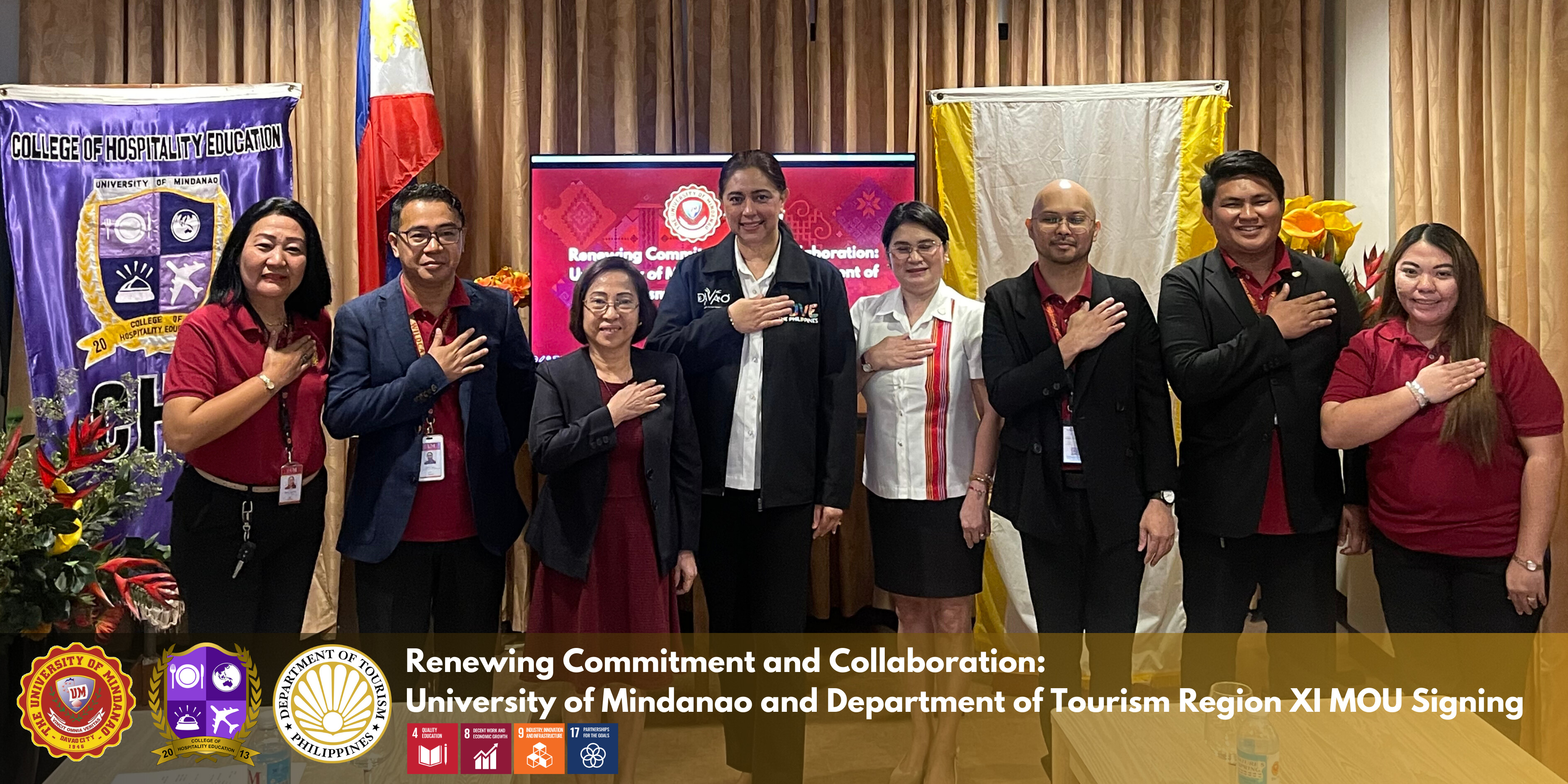 UM-CHE and DOT Region XI Renew Partnership for Sustainable Tourism Growth