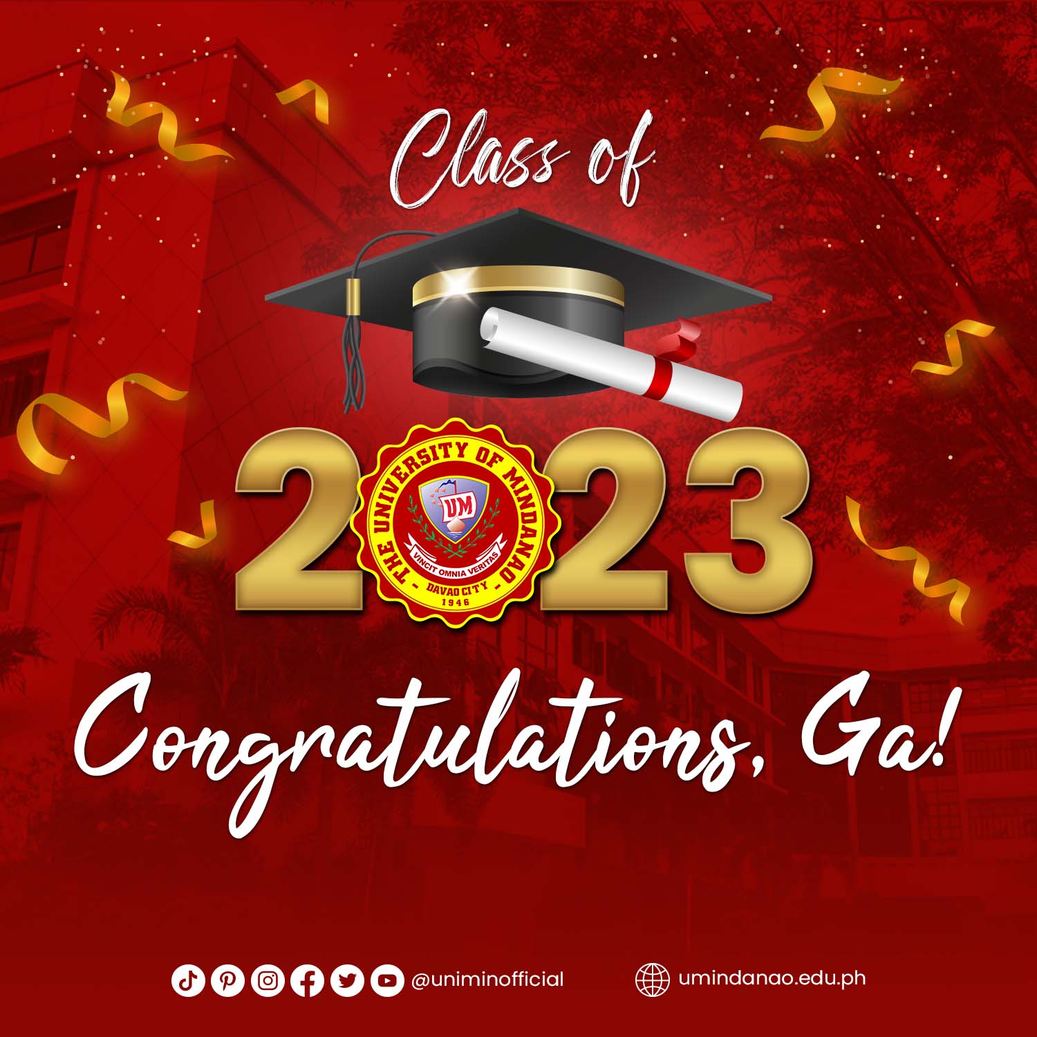 Congratulations to the Graduates!
