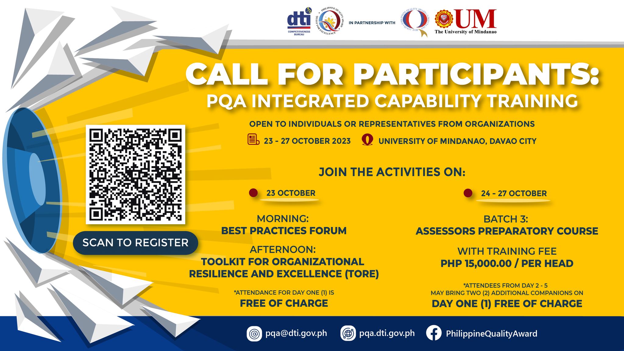 UM, DTI, and PQA partner for Capability Training Program