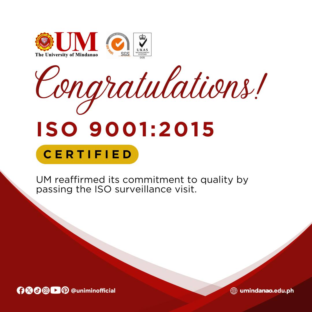 UM passes SGS Surveillance audit for ISO 9001:2015