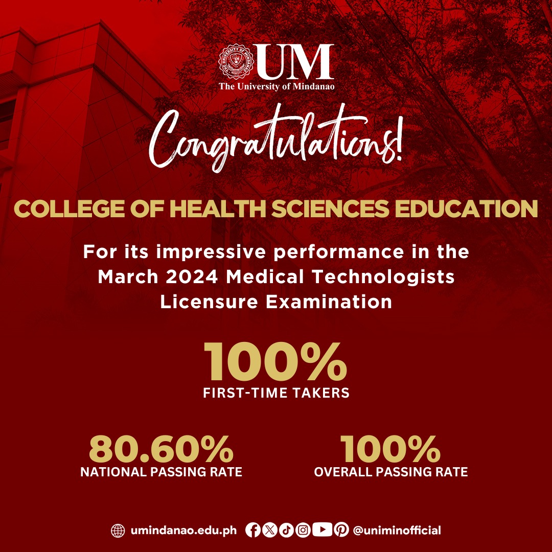 UM BS MedTech grads post 100% passing rate in March 2024 licensure exam