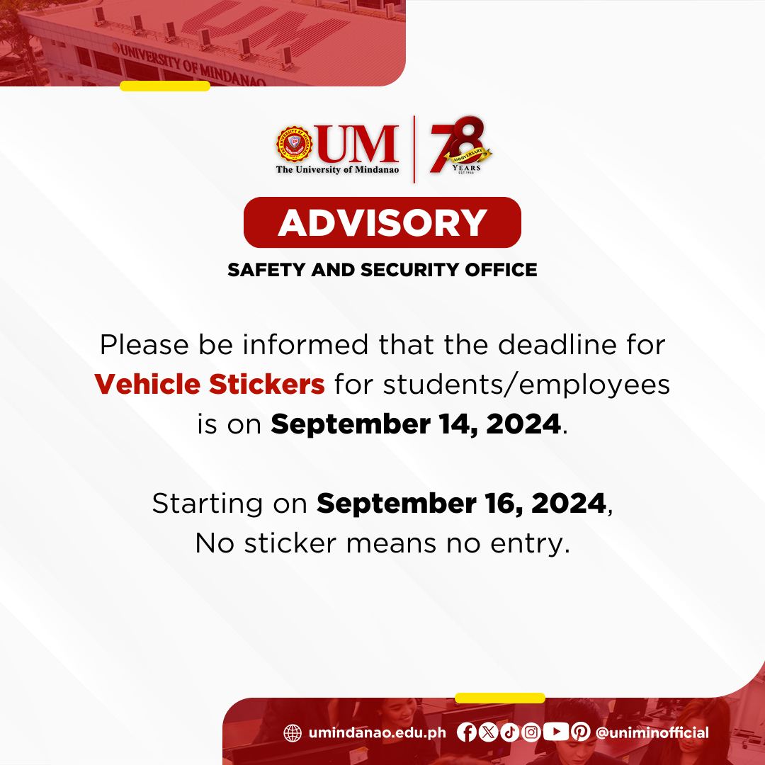 Please file your Vehicle Stickers!