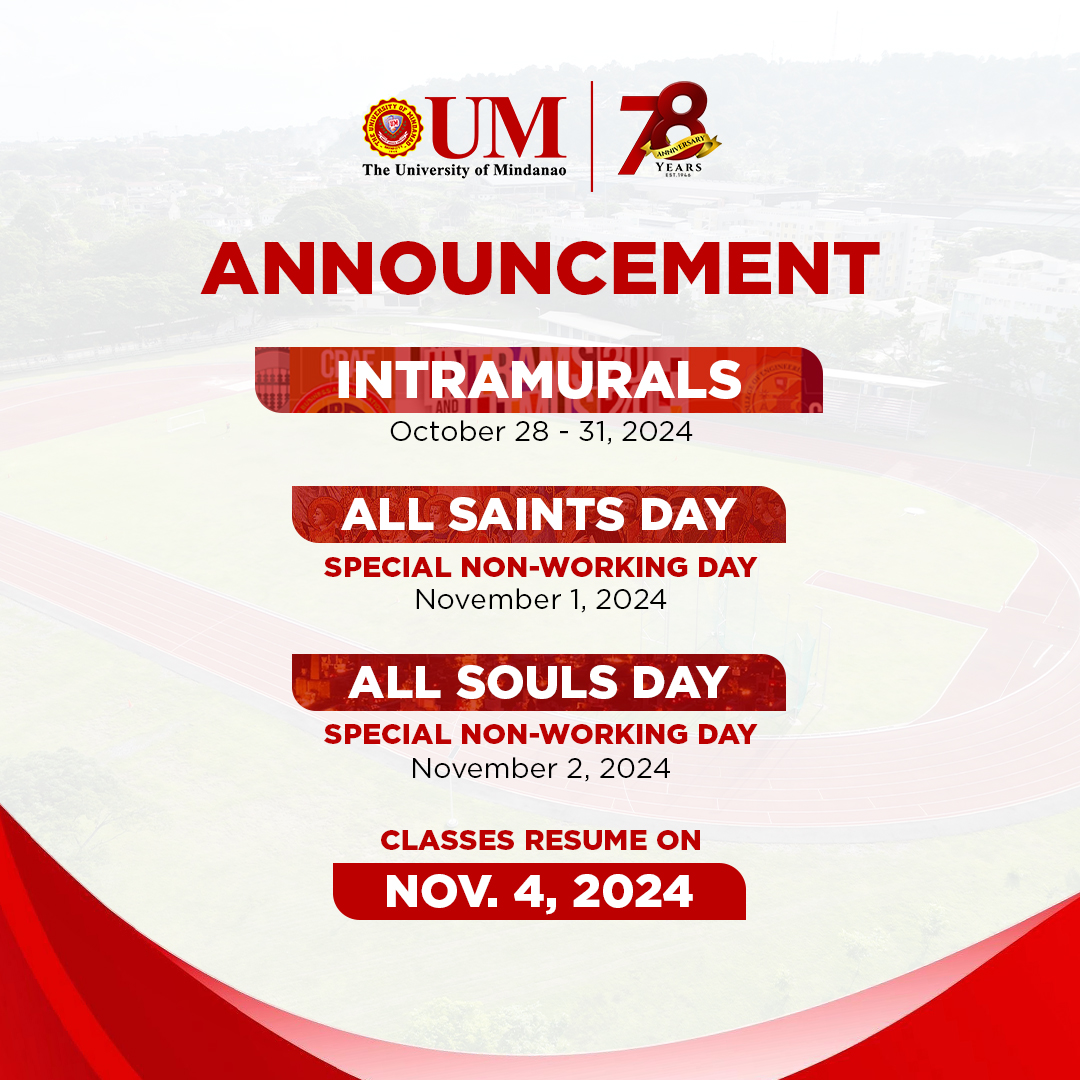 ANNOUNCEMENT: Intramurals and Holiday Schedules