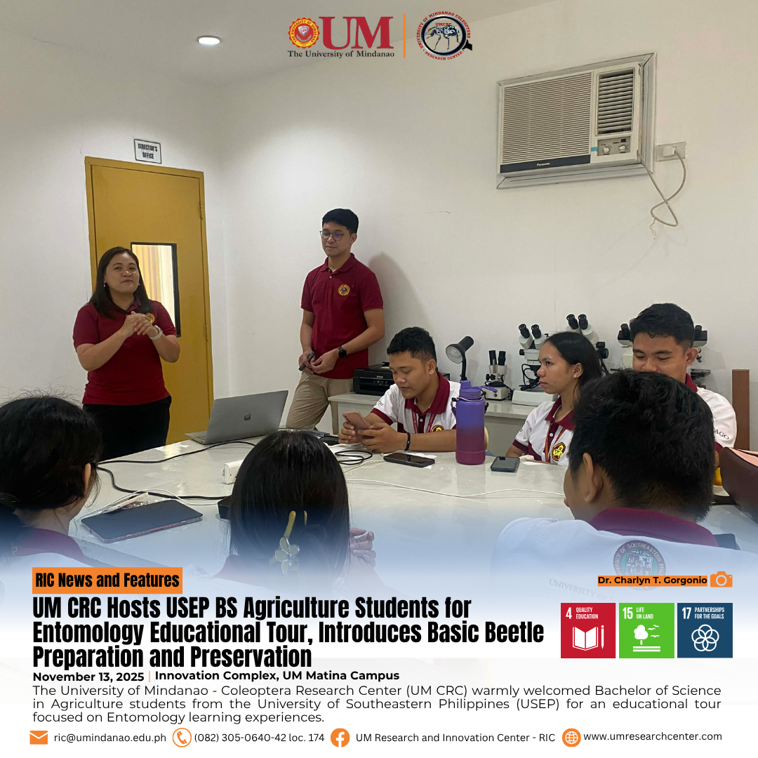 UM CRC Hosts USEP BS Agriculture Students for Entomology Educational ...