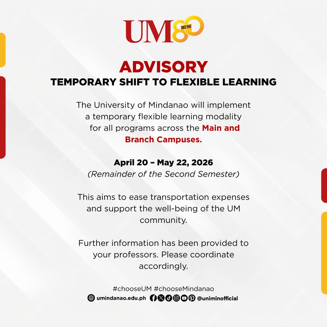 ADVISORY: Temporary shift to flexible learning